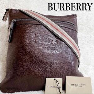 Burberry Chocolate Brown Leather Shoulder Bag